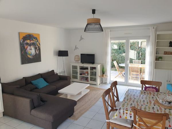 Maison 90m² +jardin expo Sud dans une impasse à 4 min à pied de la plage et à proximité de commerces