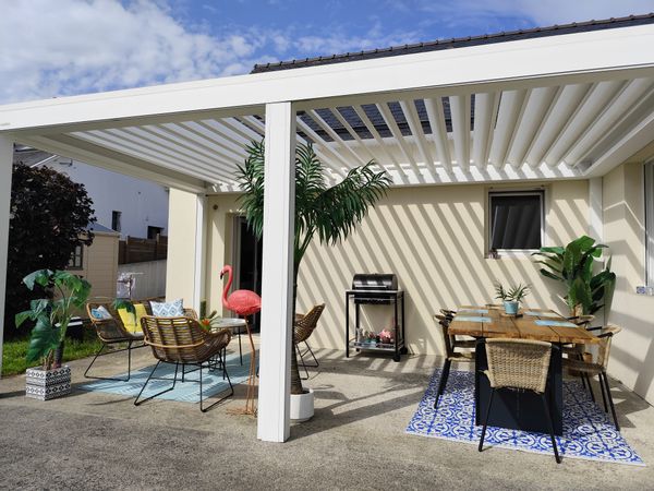 Maison avec grande terrasse pergola & barbecue à 300m du centre de Morlaix