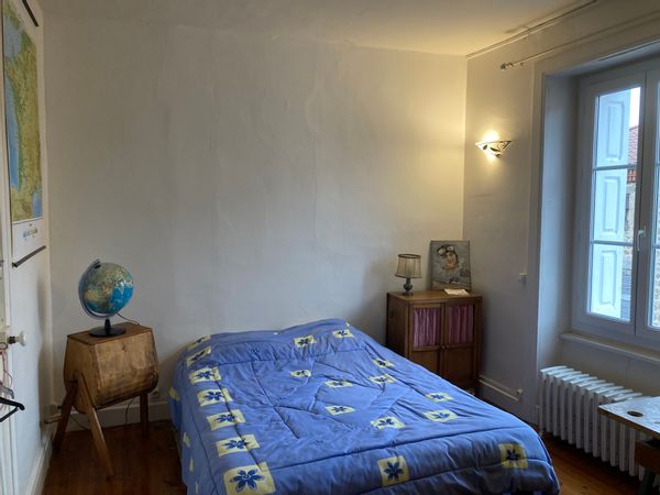 Chambre lit double Salle de bains partagée chez Anne et Sayed