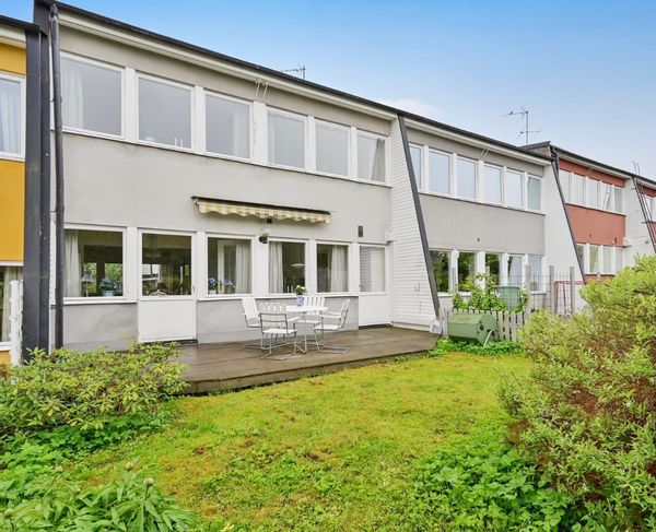 Characteristic terraced house close to Stockholm city