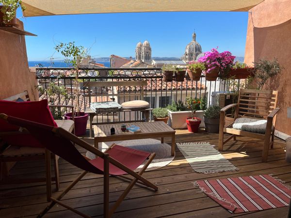 Maison au cœur du Panier avec vue sur la mer et la Major 