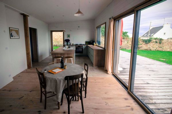 Maison bois 5 couchages vue sur mer