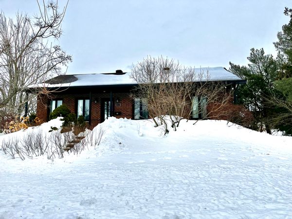 La maison entourée d’arbres