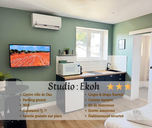 Studio Ekoh, centre ville Dax