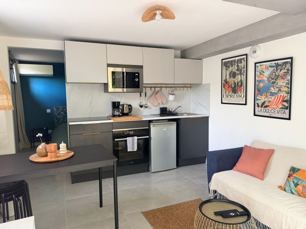 Petit appartement 30m² tout confort à Aniane