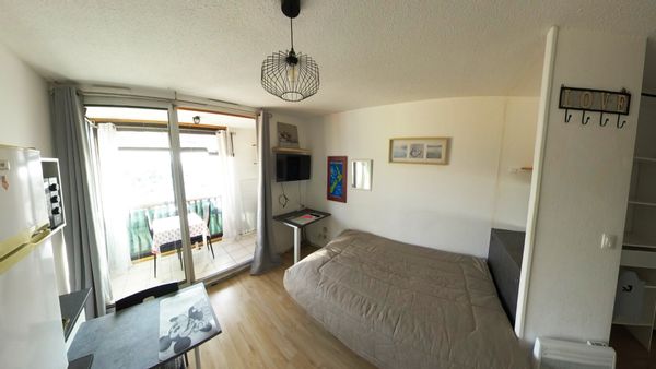 Studio lumineux à Canet-en-Roussillon – Résidence sécurisée avec piscines