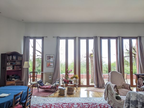 Maison d'architecture dans la campagne bordelaise avec très joli vue