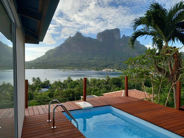 Bungalow pour 2 personnes avec piscine et vue exceptionnelle sur Bora-Bora