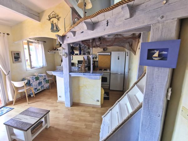 Charmant studio décoré au calme plage à 200 m  d'une grande plage - 4 personnes Sainte-Maxime..
