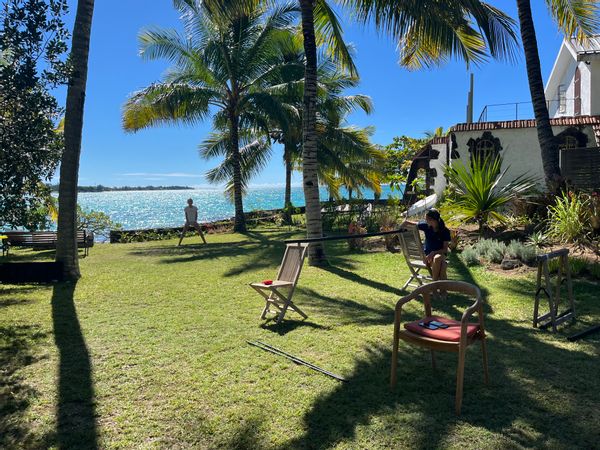 Maison sur la plage de l'ile maurice, calme, vue paradisiaque