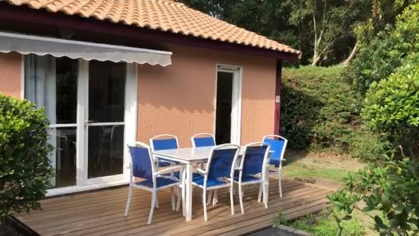 Maisonnette à Soustons plage T3  pour 6 couchages idéalement située dans une résidence sécurisée