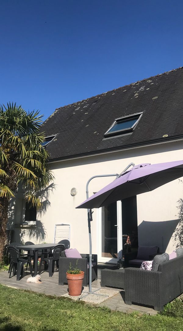 Maison 4 personnes type bord de mer avec jardin privé à 25min des plages, dans un écrin de verdure