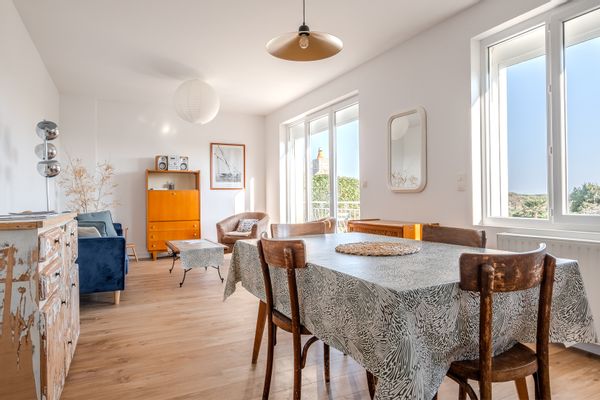 Vue mer et plage à pieds ! Appartement cosy et lumineux au coeur des dunes