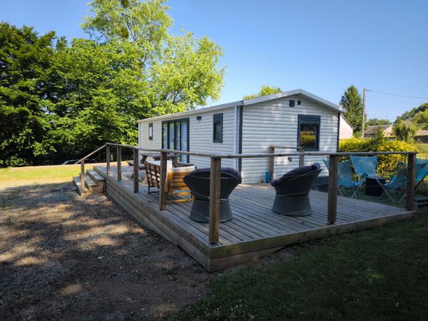 Mobil home tout confort sur terrain de 1000 m2