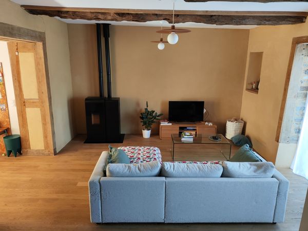 Charmante maison familiale du 17e siècle en terre crue et pans de bois – campagne proche de Rennes