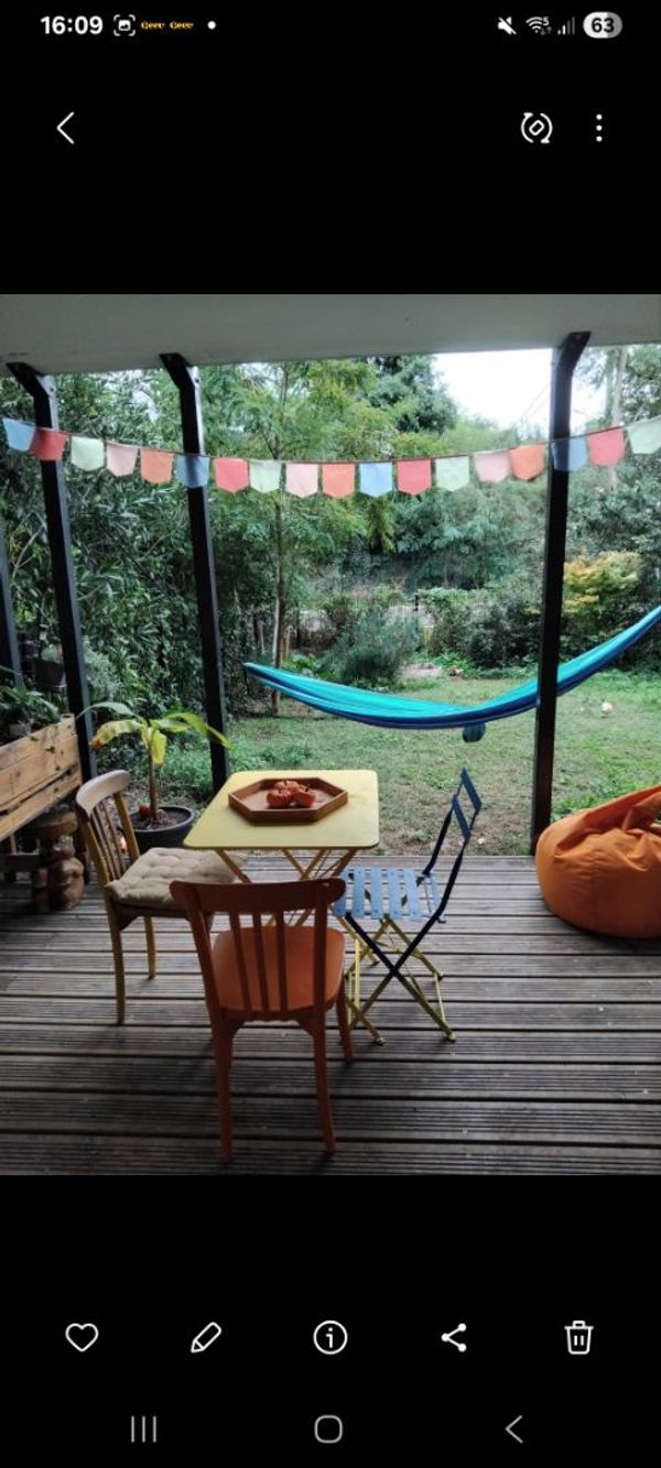 Proche BORDEAUX.  Appartement avec jardin.
