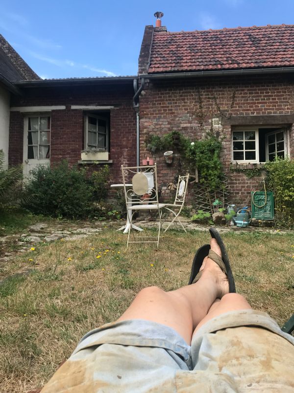 Relais de poste picard en torchis et briques