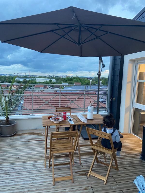 Appartement duplex avec 4 chambres à 25 minutes de Paris avec une grande terrasse