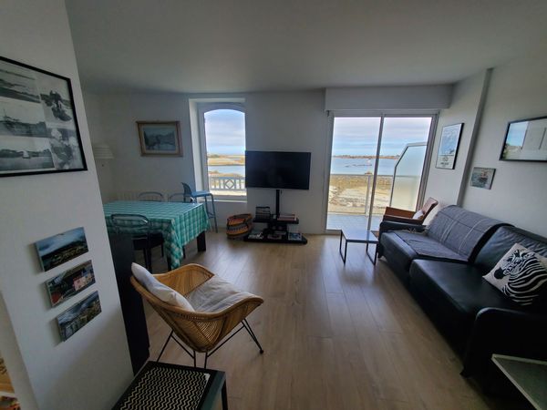 Baie de Perros Guirec , Bréhat à Port Blanc beau T2 WIFI magnifique vue mer