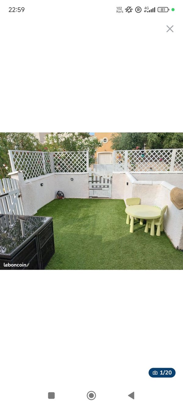 Appartement cosy qui saura vous charmer par son calme et sa proximité avec le bel Étang de Thau