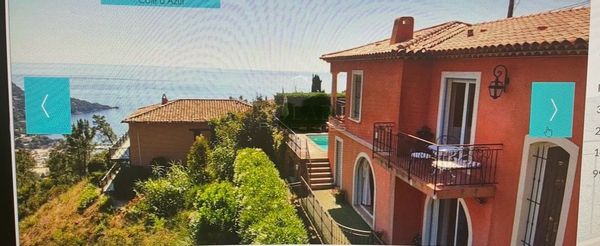 Villa avec piscine privée, vue mer et sur le massif de l’Esterel exceptionnelle- 6 personnes