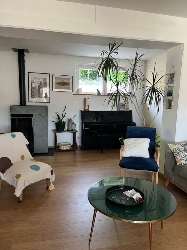 Chambre privative dans la maison de Cécile & Juliette, avec jardin
