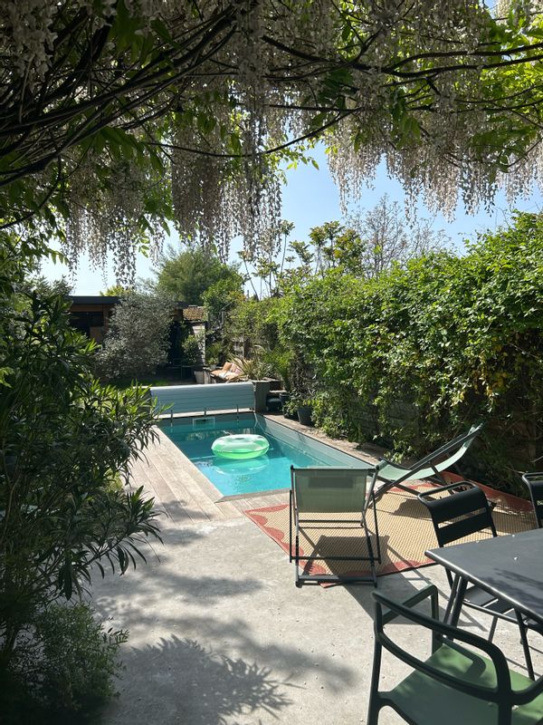 La maison M - échoppe bordelaise avec piscine