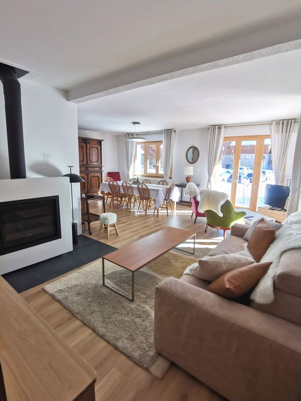 Valloire (dépt Savoie - Alpes) : appartement spacieux de 110 m2 au 1er étage d'une grande villa.