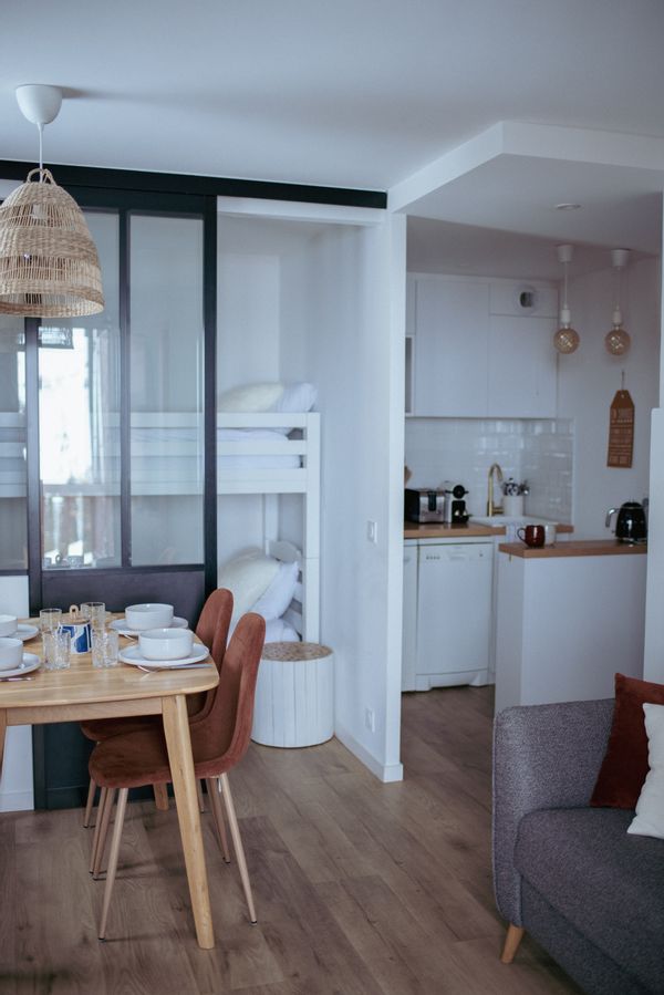 Belle-plagne, joli petit appartement aux pieds des pistes en Savoie