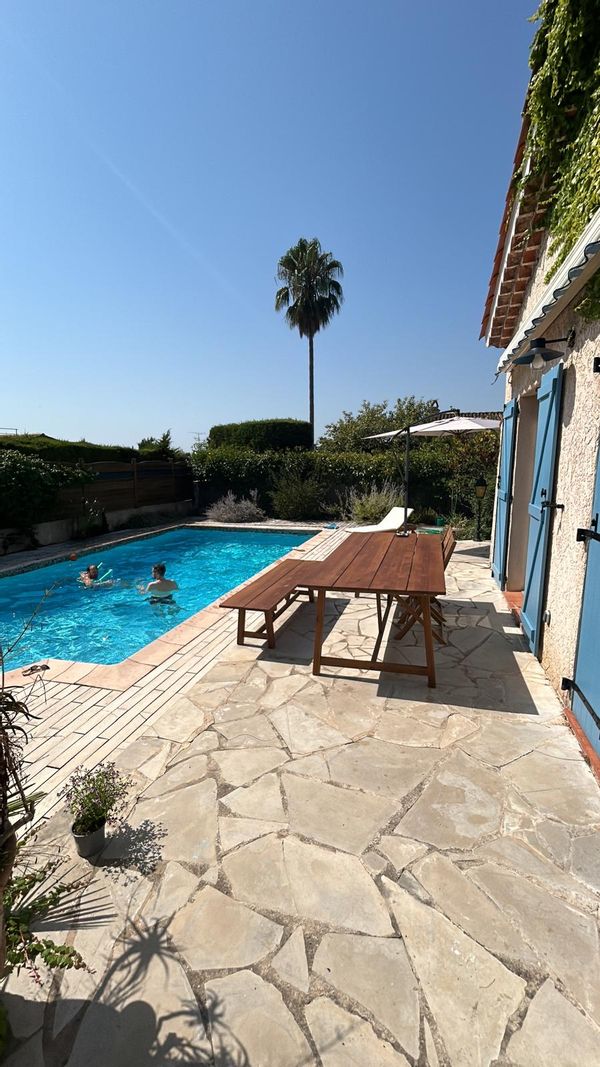 Charming house with garden and pool in the hills of Cannes.