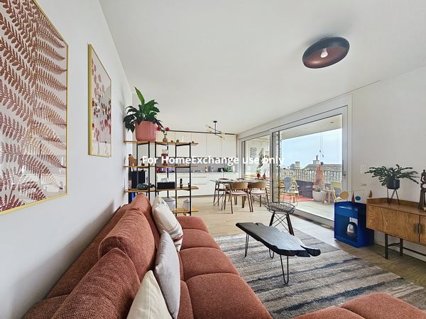 Superbe appartement en centre ville, vue lac, montagnes et château, 15 minutes de Genève