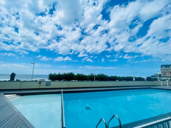 Mon studio 4 pers à Biarritz avec Piscine (face à l'océan) & Terrasse . Tout à pied