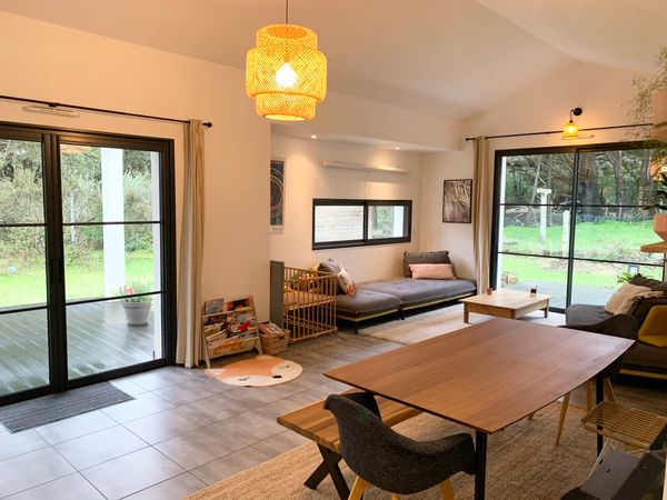 Maison lumineuse et familiale entre océan et forêt