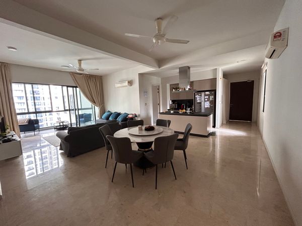 Appartement lumineux au 12e étage avec piscine 50 et salle de sport dans le quartier coréen de KL
