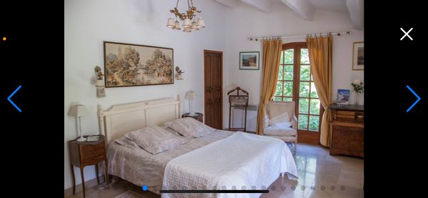La chambre privée de Anne Patricia. Chambre d’hôtes dans la maison principale.