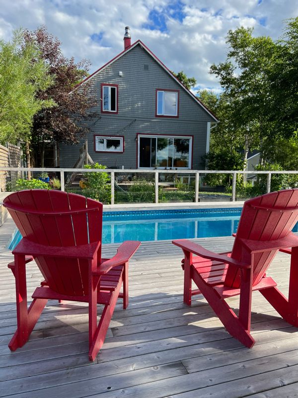 Grande maison ancestrale de charme face au fleuve Saint‑Laurent