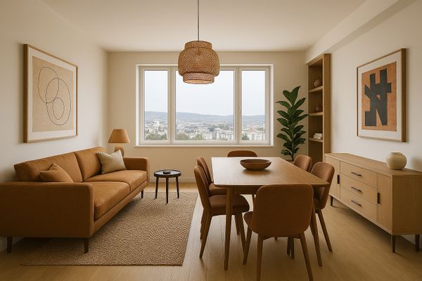 Appartement 2 chambres sur les hauteurs de st- Etienne avec vue sur la ville.