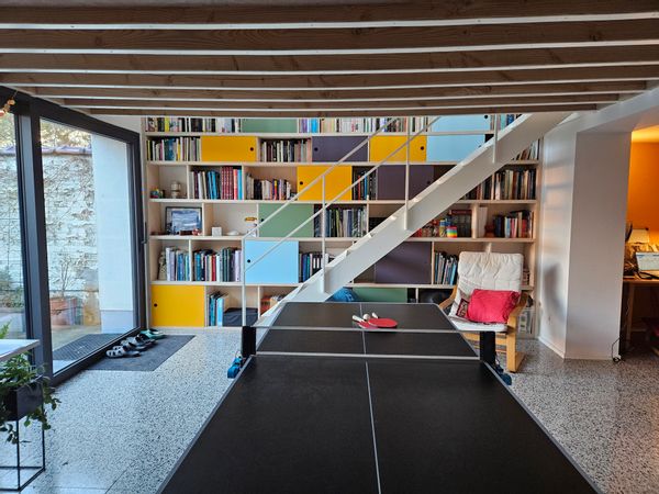Jolie maison familiale à Bruxelles, avec un grand jardin, au cœur de Schaerbeek.