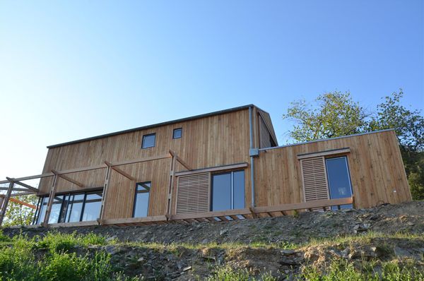 La maison en bois de Véro & Ghali , pour 6  personnes , au coeur des Cévennes , au calme absolu