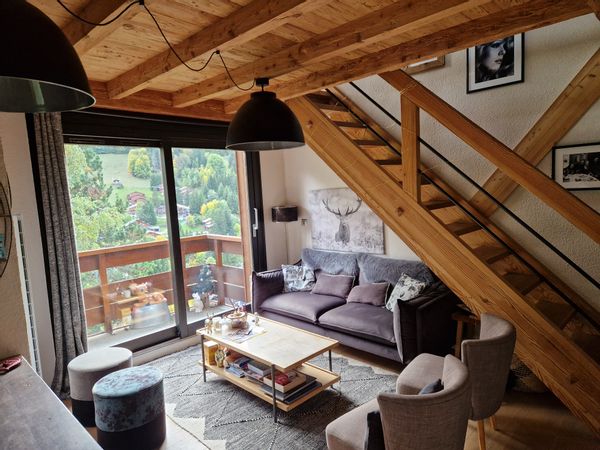 Cosy duplex avec jolie vue sur la montagne à 1,7km du centre du charmant village de La Clusaz