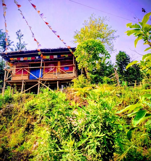 Une cabane dans les hauteurs au Népal