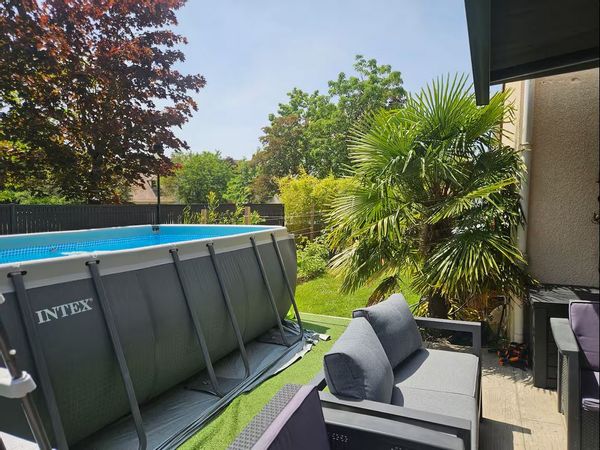 Maison familiale avec jardin, piscine, terrasse, calme & nature proche Paris et Disney