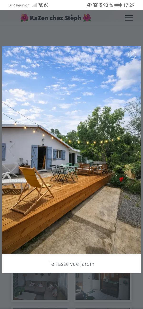 La maison KaZen chez Stèph est paisible au bout d’une allée discrète, calme et intimité assurés.