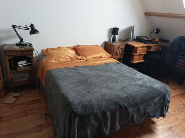 Chambre 2 personnes dans maison avec jardin, à 10 minutes à pied du centre-ville