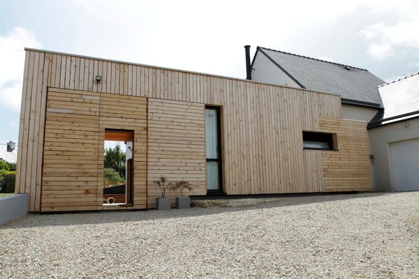 Maison en bois atypique