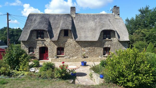 Bretagne du Sud: Authentique chaumière entre océan et rivière