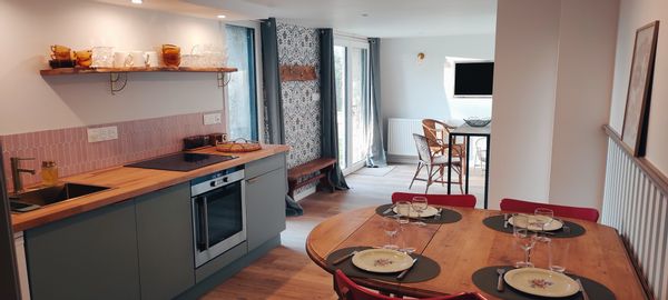 Appartement T2 cosy 45m², terrasse privative avec superbe vue sur les montagnes.