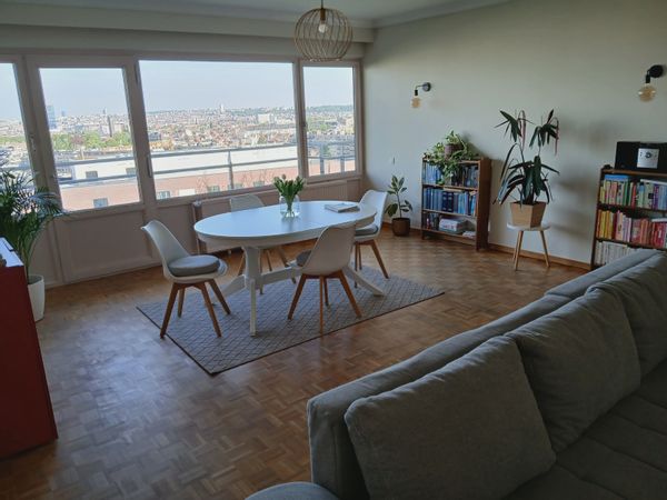 Chambre privée avec magnifique vue et sa propre salle de bain à Bruxelles !