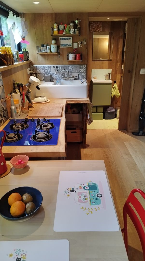 Tiny House cosy 1 chambre-2 personnes à Redu, dans notre jardin, dans une rue calme