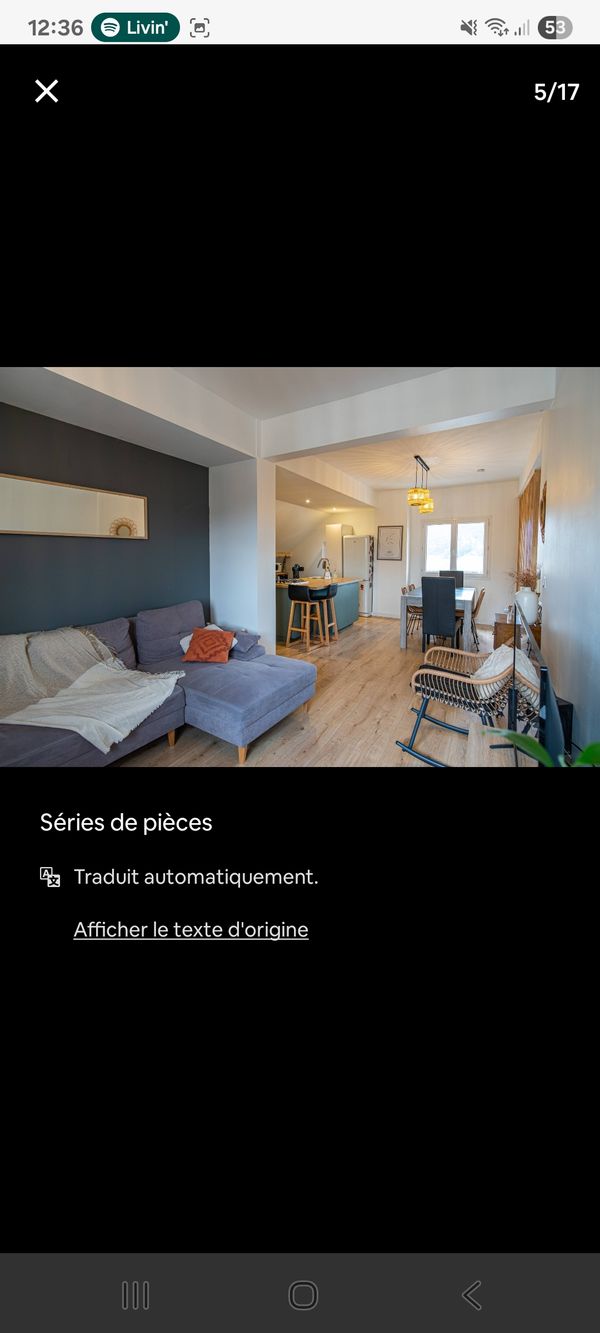 Appartement refait a neuf, plein sud donnant vue sur les montagnes du Vercors.
